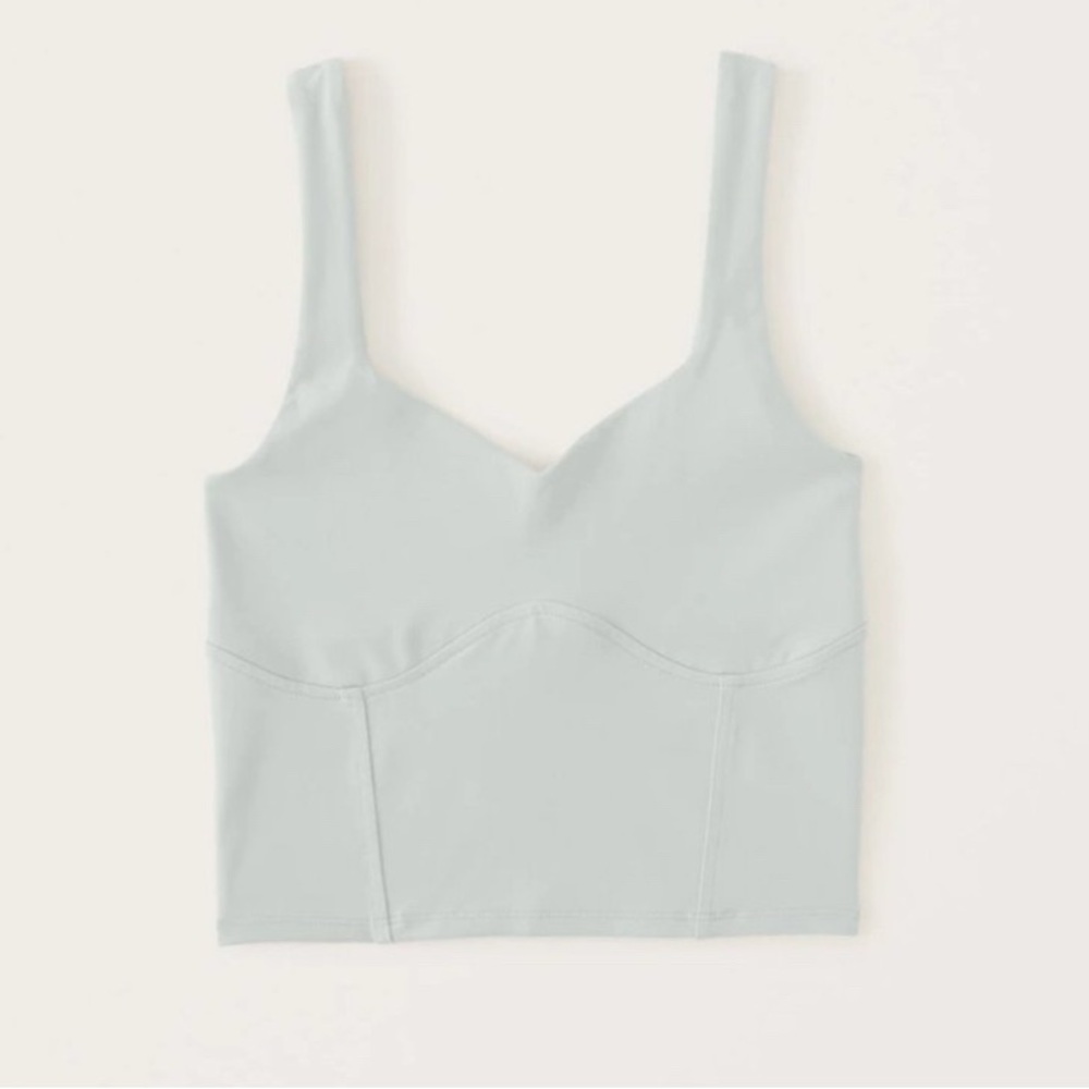 Abercrombie & Fitch Double-Layered Seamless Fabric Corset Tank size small White